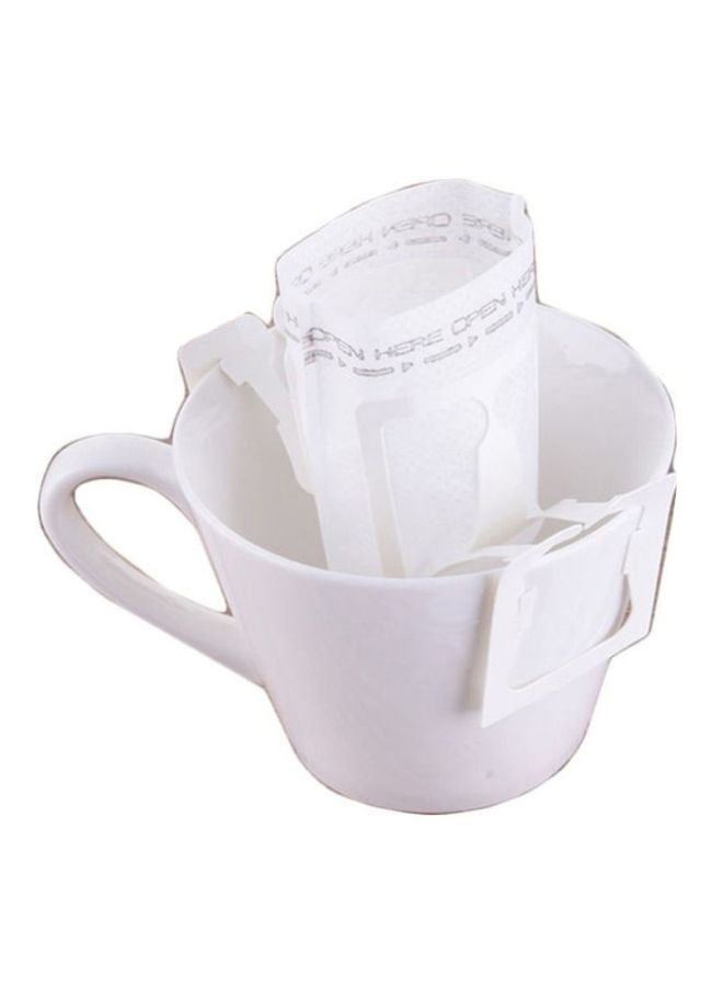 Beauenty 50-Piece Portable Drip Coffee Bag White 7.5x9cm  - Image 1
