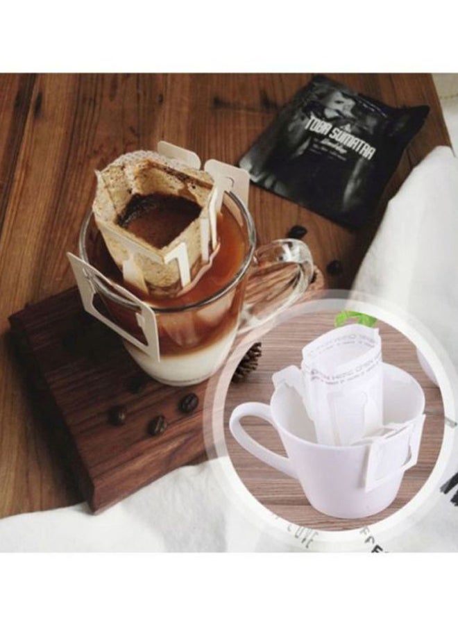 Beauenty 50-Piece Portable Drip Coffee Bag White 7.5x9cm  - Image 2