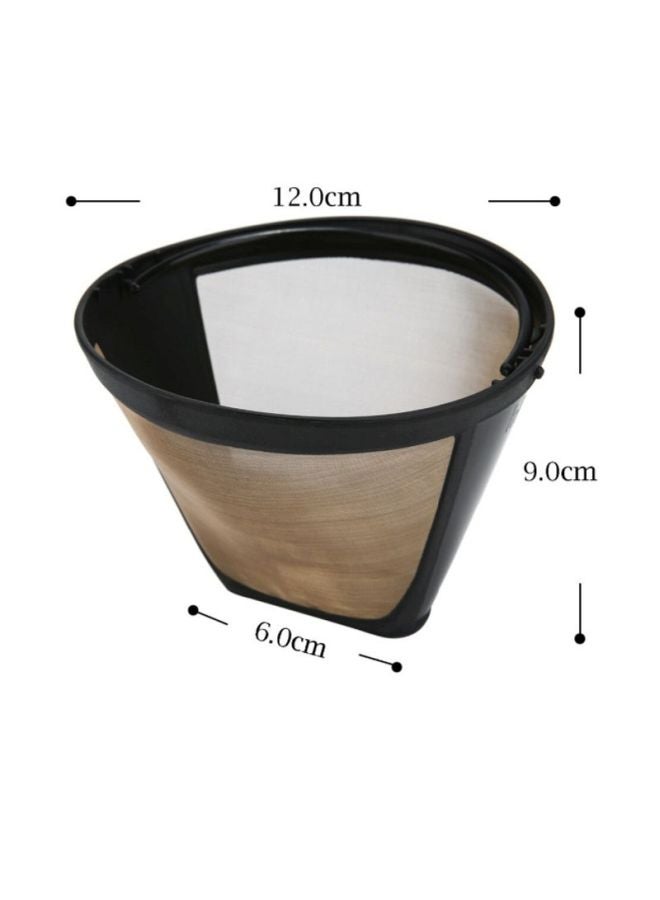 Beauenty Cone Shaped Reusable Coffee Filter Black/Brown 6x9x12cm  - Image 4