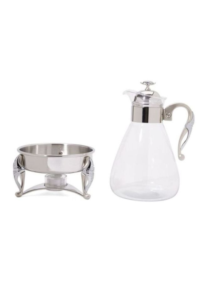 Malaika SS Coffee/Tea Warmer Silver/Clear 1.4Liters - v1615315104/N22234604A_2