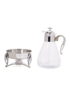 REGENT Malaika SS Coffee/Tea Warmer Silver/Clear 1.4Liters  - Image 2