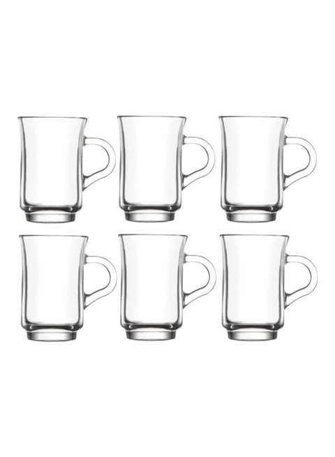 6-Piece Ada Tea Glass Set Clear 155ml