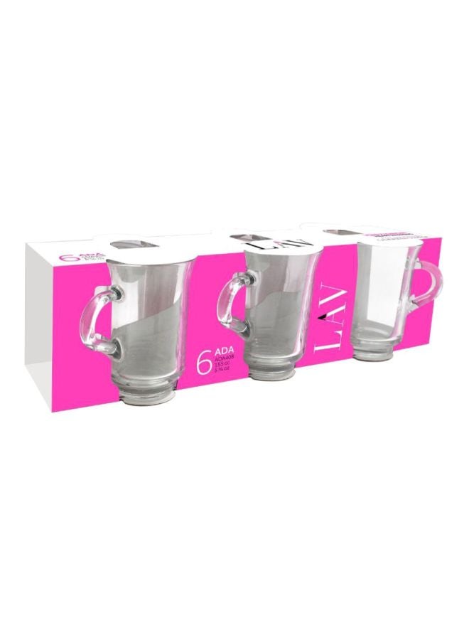LAV - 6-Piece Ada Tea Glass Set Clear 155ml - Image 1