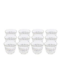 Luminarc 12-Piece Lovinette Kawa Cup Set Clear/Blue/Brown 60ml  - Image 1