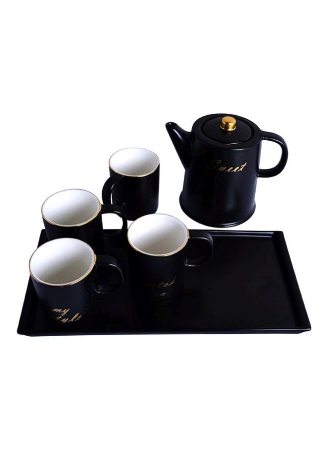 6-Piece Ceramic Teapot Set Black - v1615315114/N26896217A_2