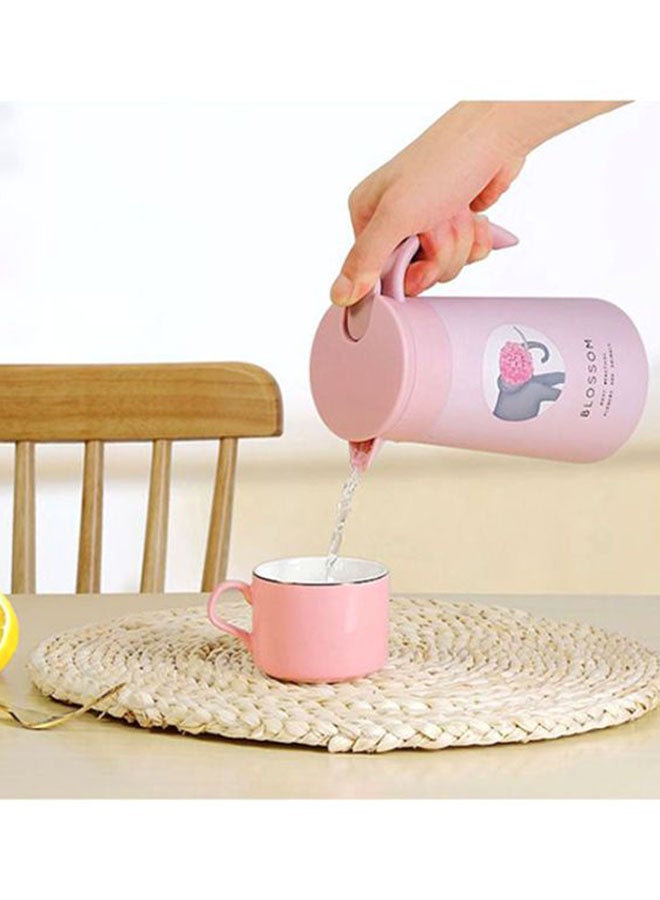 Beauenty Creative Cartoon Print Portable Teapot Pink/Grey 600ml - Image 3