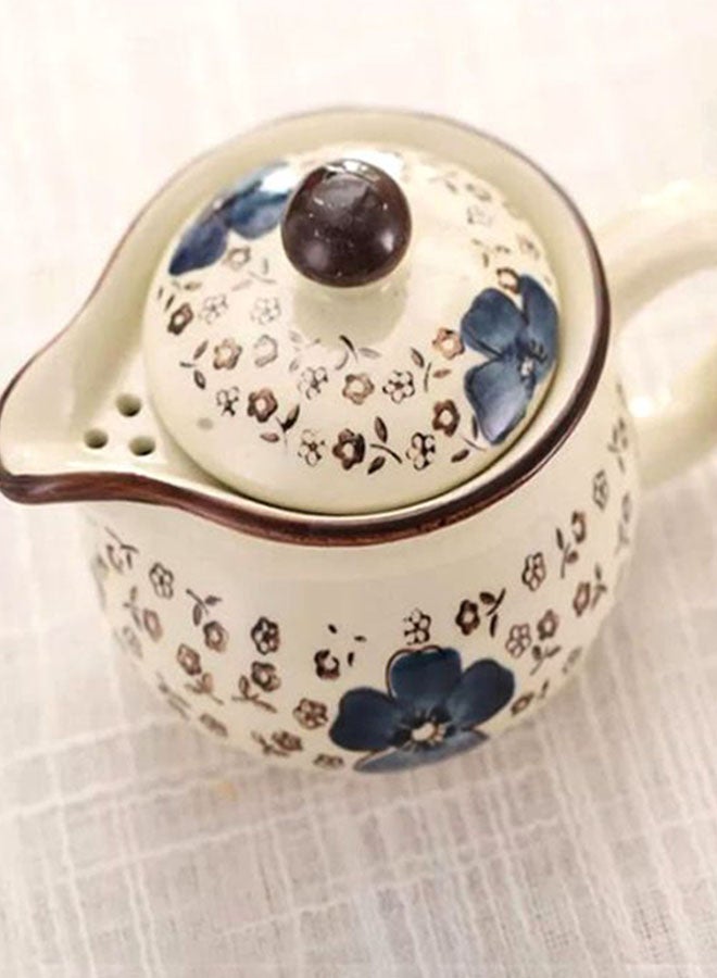 بيوينتي طقم إبريق شاي مكوّن من 7 قطع أبيض/أزرق 5.5x5.5x4.1سم - Image 3