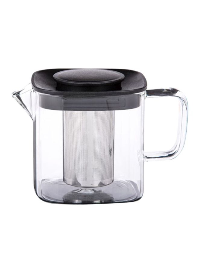 TALIONA Classic Tea Pot Clear/Silver/Black 12.5x14.5x12cm - Image 2
