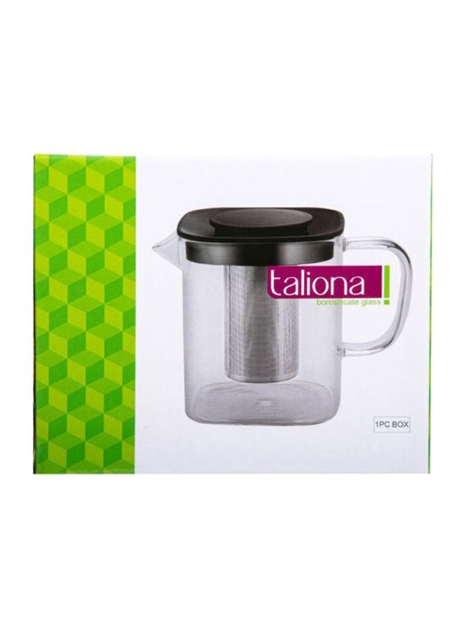 TALIONA Classic Tea Pot Clear/Silver/Black 12.5x14.5x12cm - Image 3