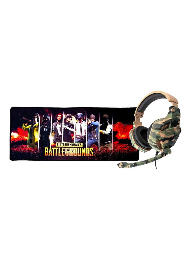 Wired Gaming Headset With Mouse Pad