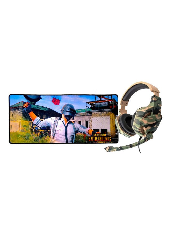 Wired Gaming Headset With Mouse Pad