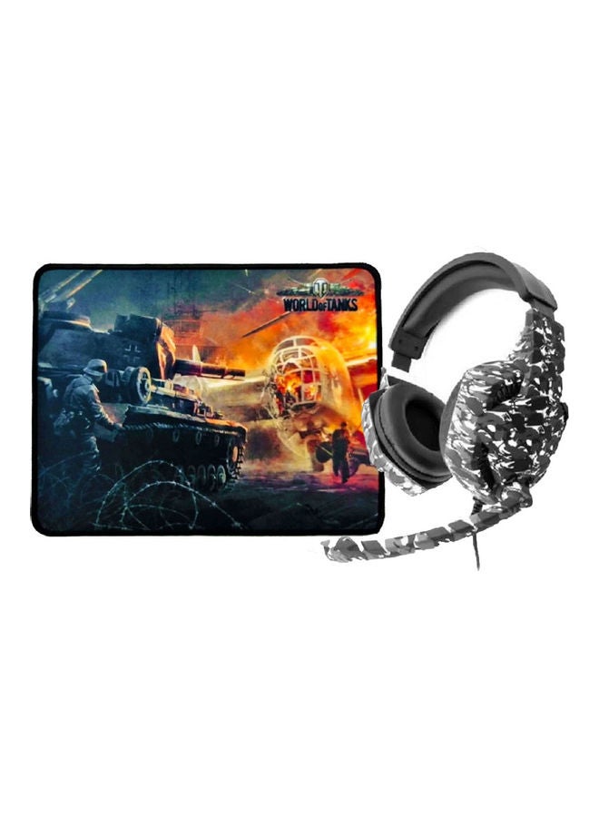 Wired Gaming Headset With Mouse Pad