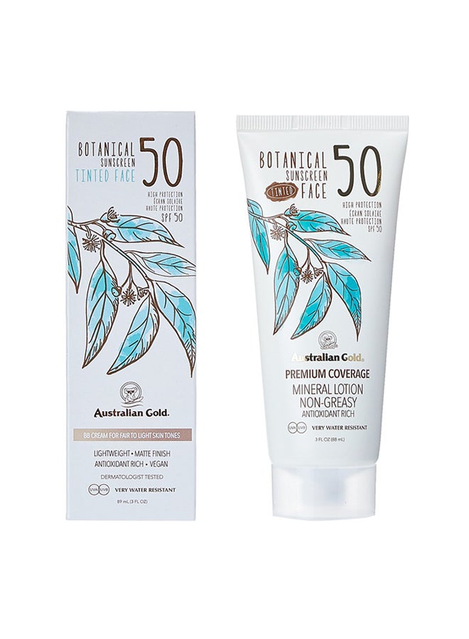 Australian Gold Botanical Tinted Face Sunscreen Lotion SPF 50 - Fair To Light beige  - Image 2