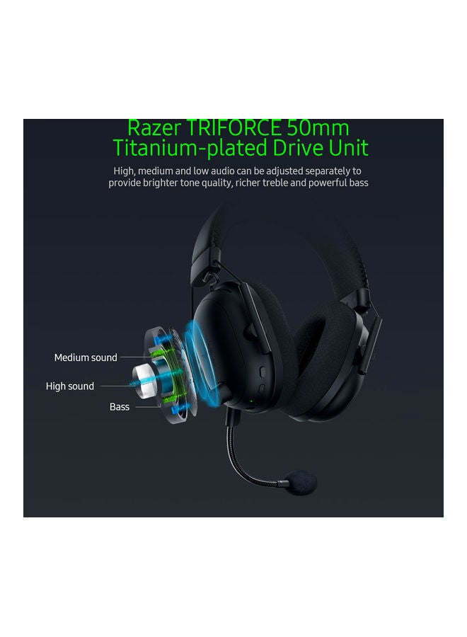 RAZER Razer BlackShark V2 Pro Wireless Gaming Headset: THX 7.1 Spatial Surround Sound - 50mm Drivers - Detachable Mic - for PC, PS5, PS4, Switch - Black  - Image 4
