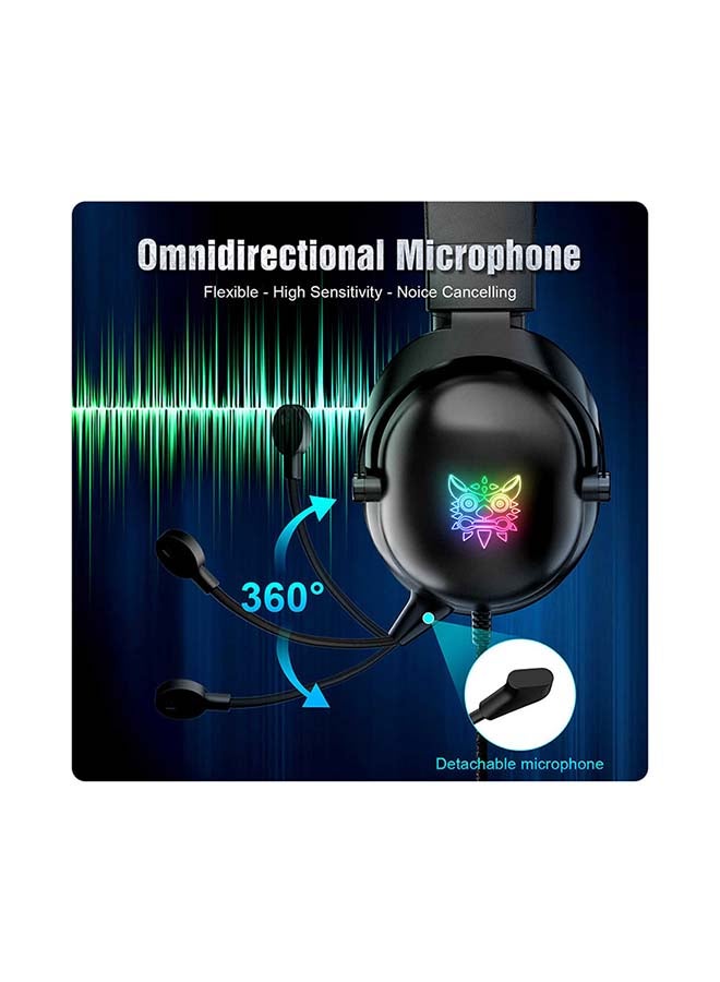onikuma - Wired Stereo Headphone With Microphone RGB PC - Image 1