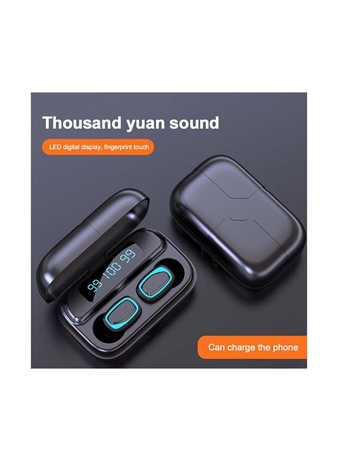 Captaintech Wireless Earbuds With 2000mAh Charging Case Black - Image 3