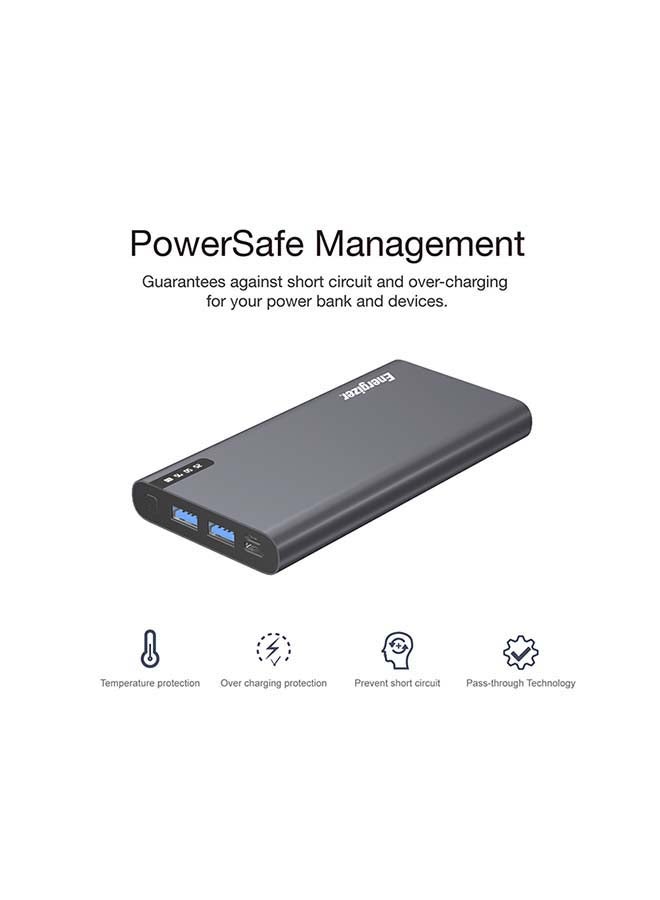 Energizer 10000.0 mAh Power Delivery And Quick Charging Bank With Dual USB-A Outputs Soft Grey  - Image 3