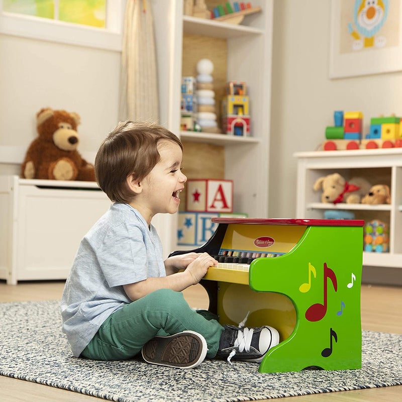 Melissa & Doug Melissa & Doug Learn-to-Play Piano – 25-Key Wooden Toy Piano with Color-Coded Keys & Illustrated Songbook – Musical Education, Fine Motor Skills & Creativity for Kids Ages 3+ | MD1314 - Image 3
