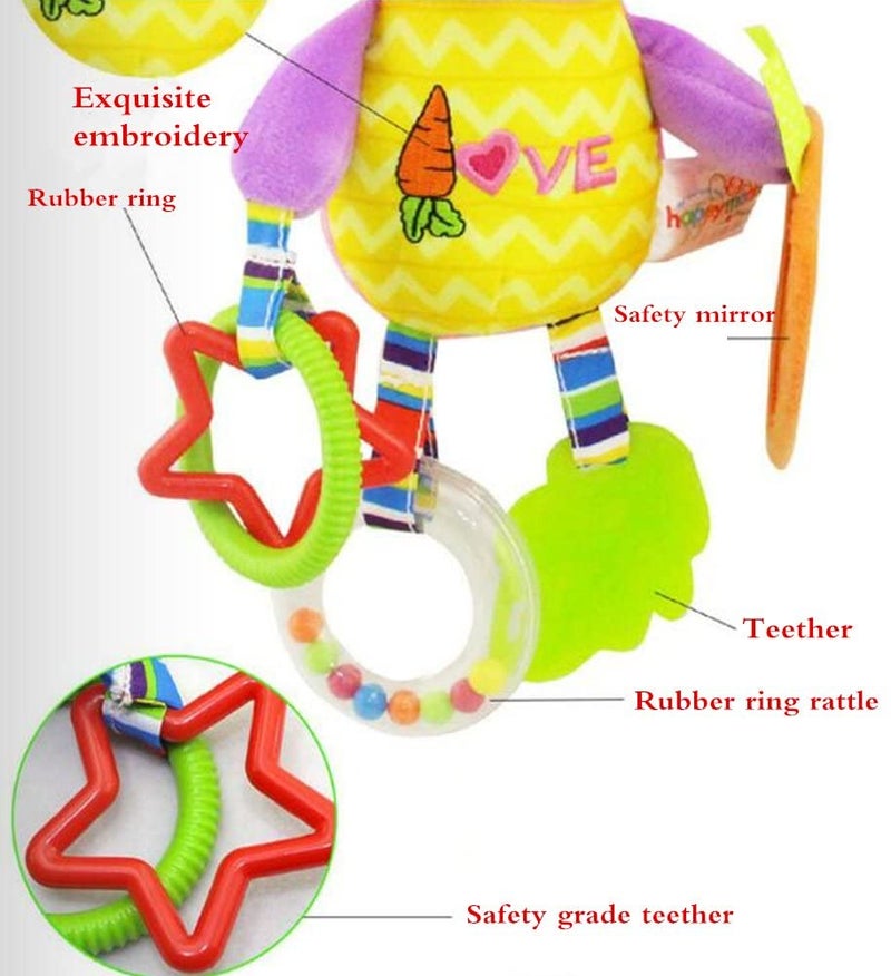 Beauenty Baby Infant Rattles Plush Animal Stroller Hanging Bell Play Toy - Image 3