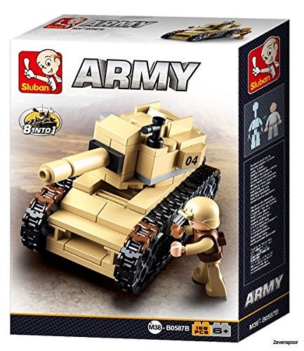 Sluban 158-Piece Army Tank Set M38-B0587B - Image 3