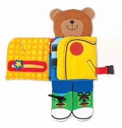 Beauenty Dress Up Bear Zipper Button Book  - Image 3