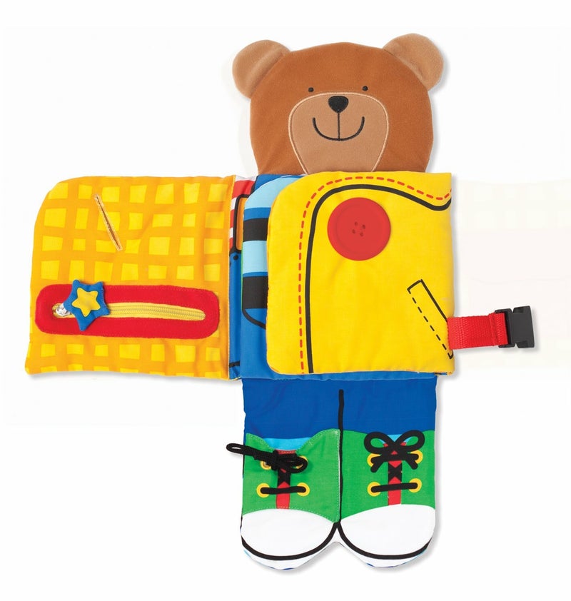 Beauenty Dress Up Bear Zipper Button Book  - Image 3