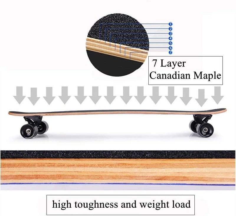 Cool Baby Four Wheel Brush Street Skateboard - Image 5