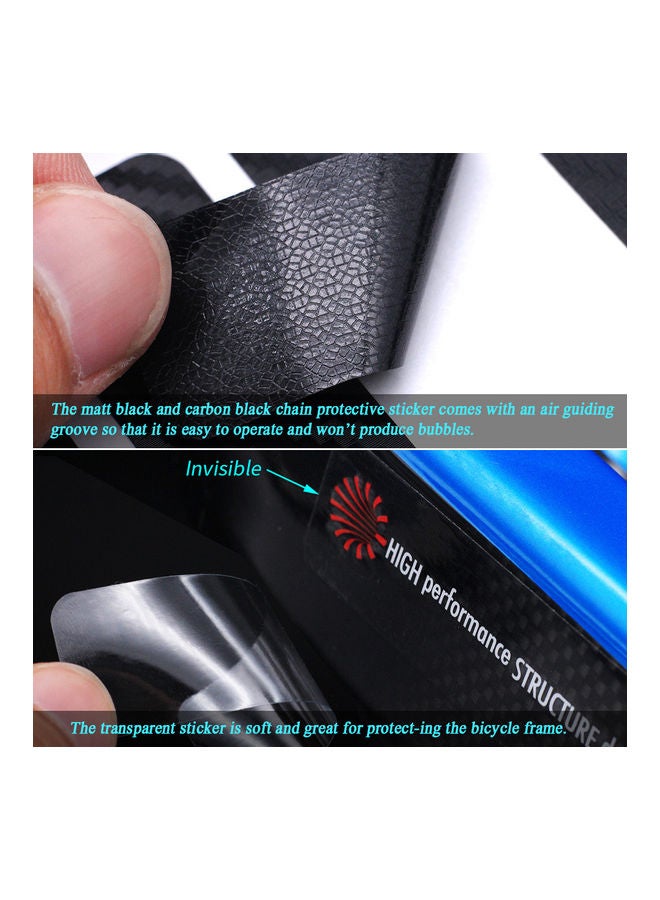 Generic 10-Piece Bike Frame Protective Film Decal Sticker Guard  - Image 2