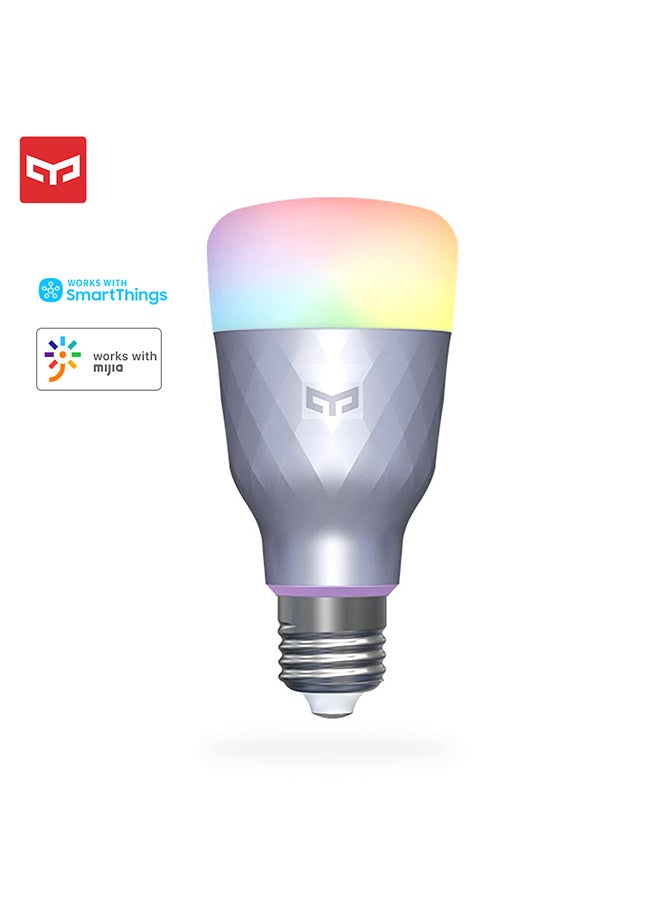مصباح LED ذكي فضي