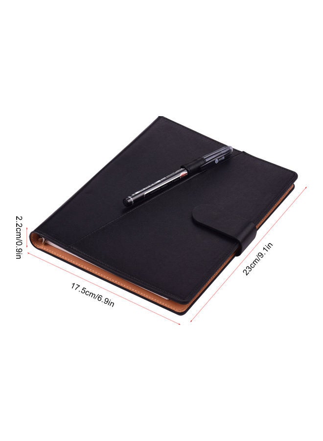 Aibecy - Erasable Notebook With Pen And Cloth Lebel Sticker Black - Image 1