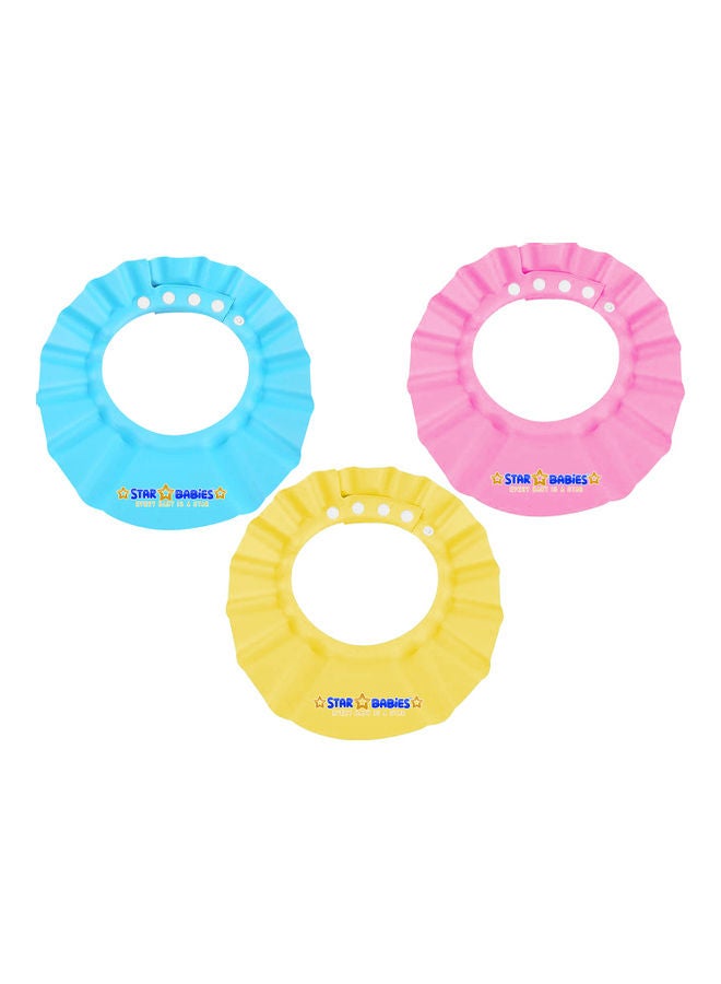 STAR BABiES Pack Of 3 Kids Shower Cap Multicolour 30x1x27cm - Image 1