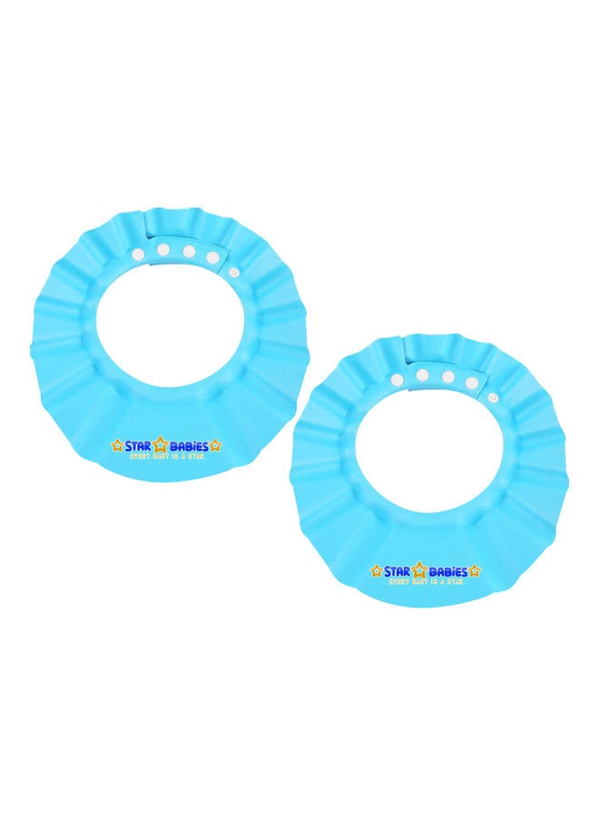 STAR BABiES Pack Of 2 Kids Shower Cap - Blue - Image 1
