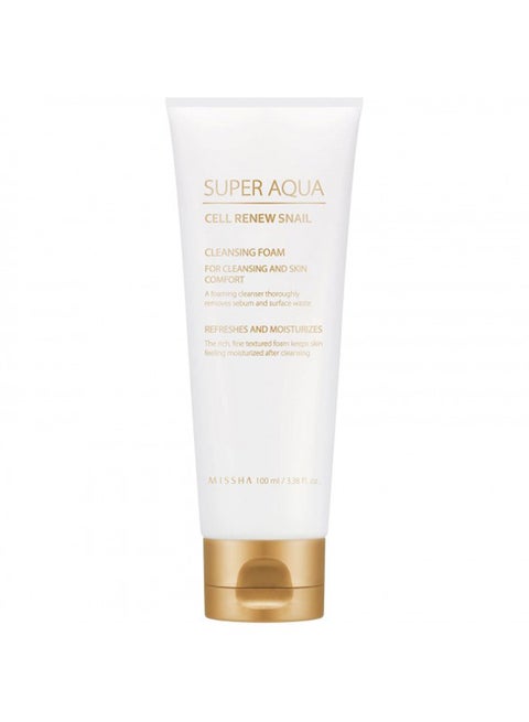 Super Aqua Cell Renew Snail Cleansing Foam 100ml