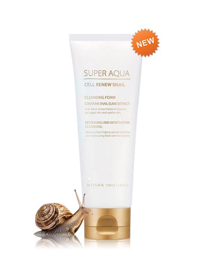 Super Aqua Cell Renew Snail Cleansing Foam 100ml