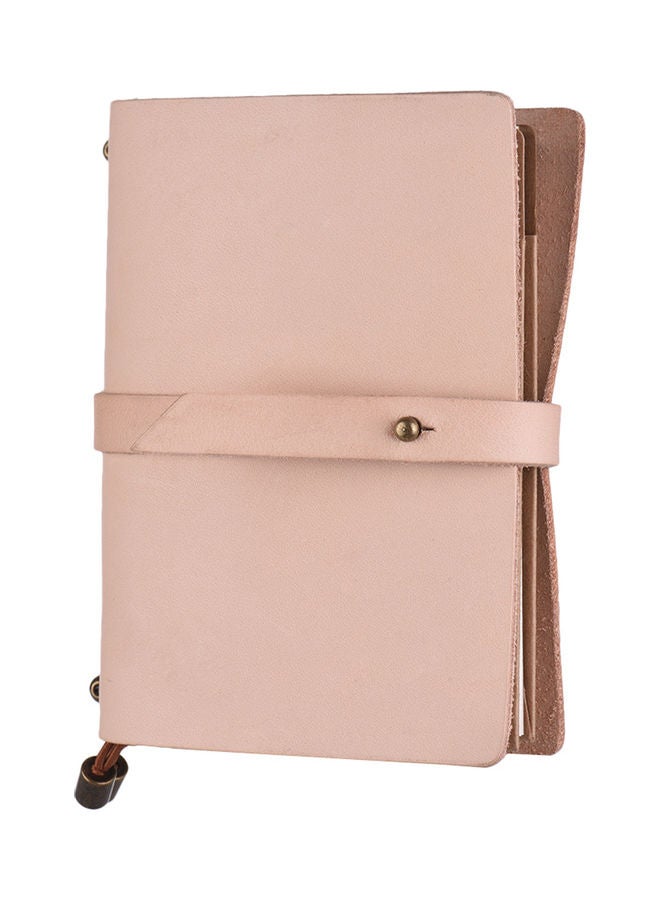 Travel Leather Notebook Beige - Image 1