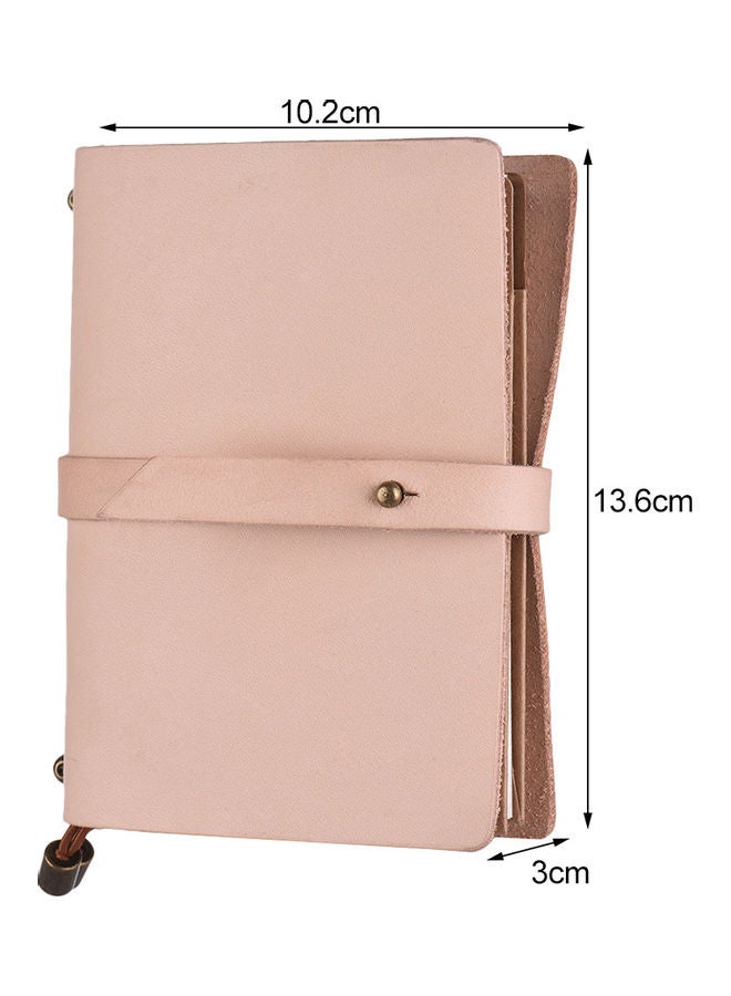 Travel Leather Notebook Beige - Image 5