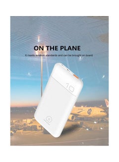 WUW 10000.0 mAh Portable Power Bank White  - Image 4