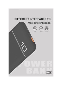 WUW 10000.0 mAh Portable Power Bank Black  - Image 2