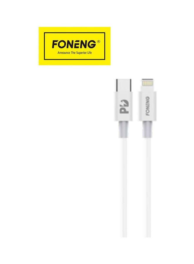 FONENG X31  Pd 18W Quick Charge
Data Cable White - Image 2