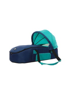 Uni baby Carry Cot  Aqua Green/Dark Blue  - Image 1