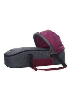 Uni baby Carry Cot Burgundy/ Grey  - Image 1