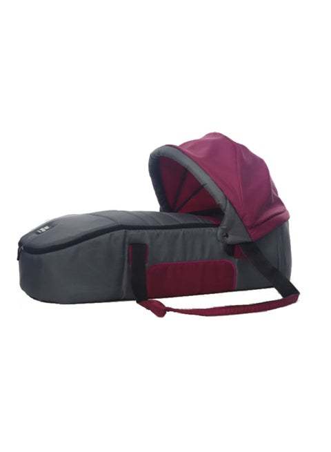 Carry Cot Burgundy/ Grey