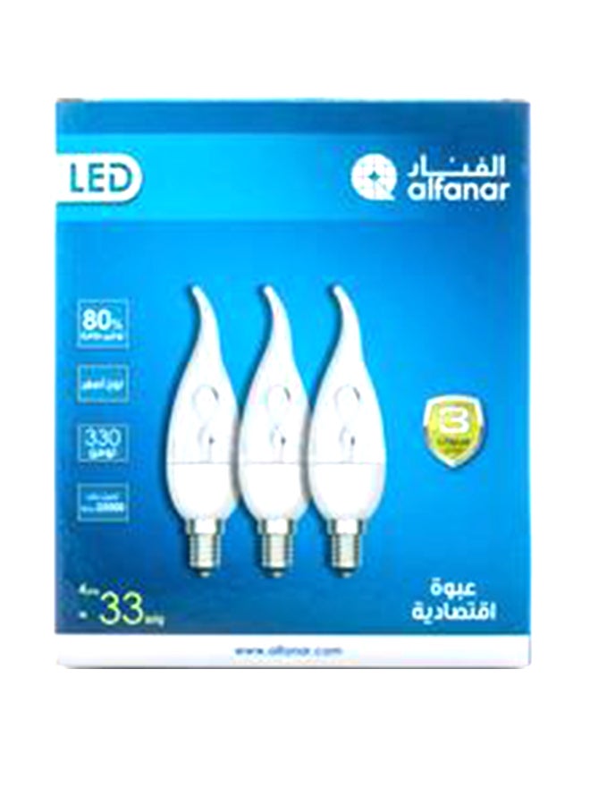 AL FANAR 3-Piece LED Candle Promo Pack 4 Watts Warm White 13x13x4.5cm  - Image 2