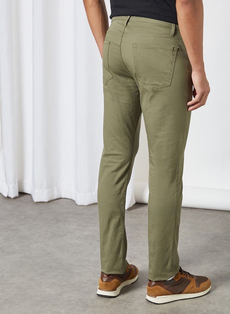 Hank 5 Pocket Jeans Dusty Olive - v1615377411/N44827815V_2