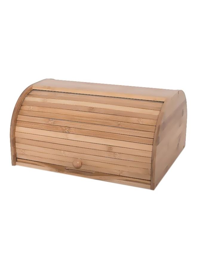 ALBERTO Bread Box With Movable Board Brown 40x32x20cm - Image 1