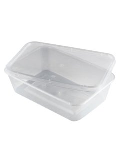 Hotpack 5-Piece Rectangular Containers With Lid Set Clear 5x500ml  - Image 2