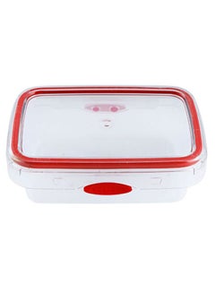DELCASA Smart Unlock Storage Container Clear/Red 700ml  - Image 1
