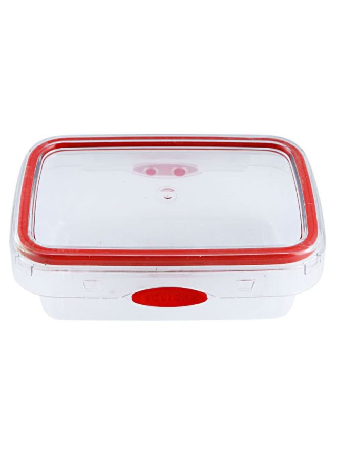 DELCASA - Smart Unlock Storage Container Clear/Red 700ml - Image 1