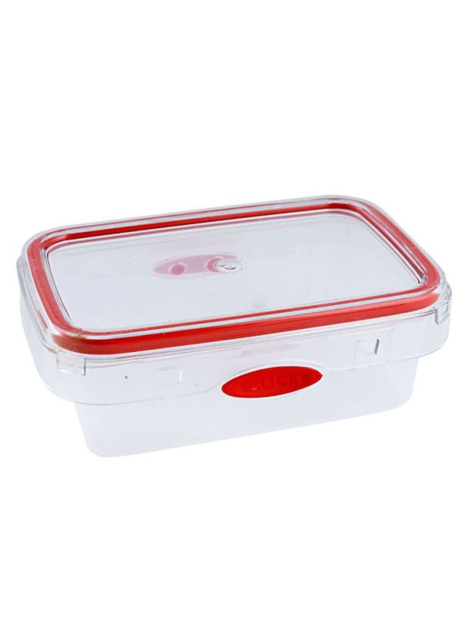 DELCASA - Smart Unlock Storage Container Clear/Red 700ml - Image 1