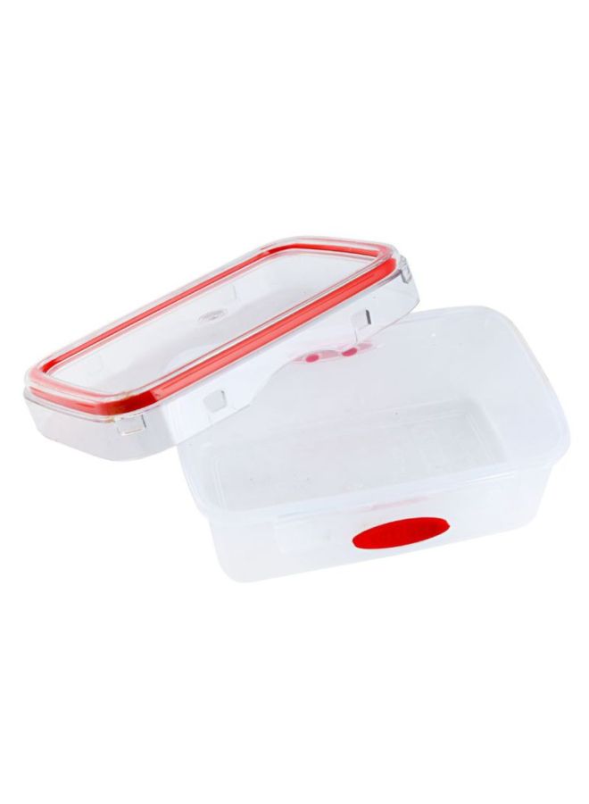 DELCASA - Smart Unlock Storage Container Clear/Red 700ml - Image 1